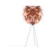 Silvia Mini tafellamp copper - met tripod wit - Ø 32 cm