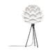 Silvia Mini tafellamp white - met tripod zwart - Ø 32 cm