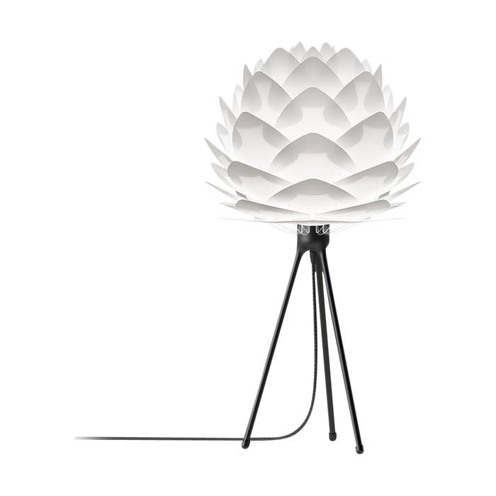 Silvia Mini tafellamp white - met tripod zwart - Ø 32 cm