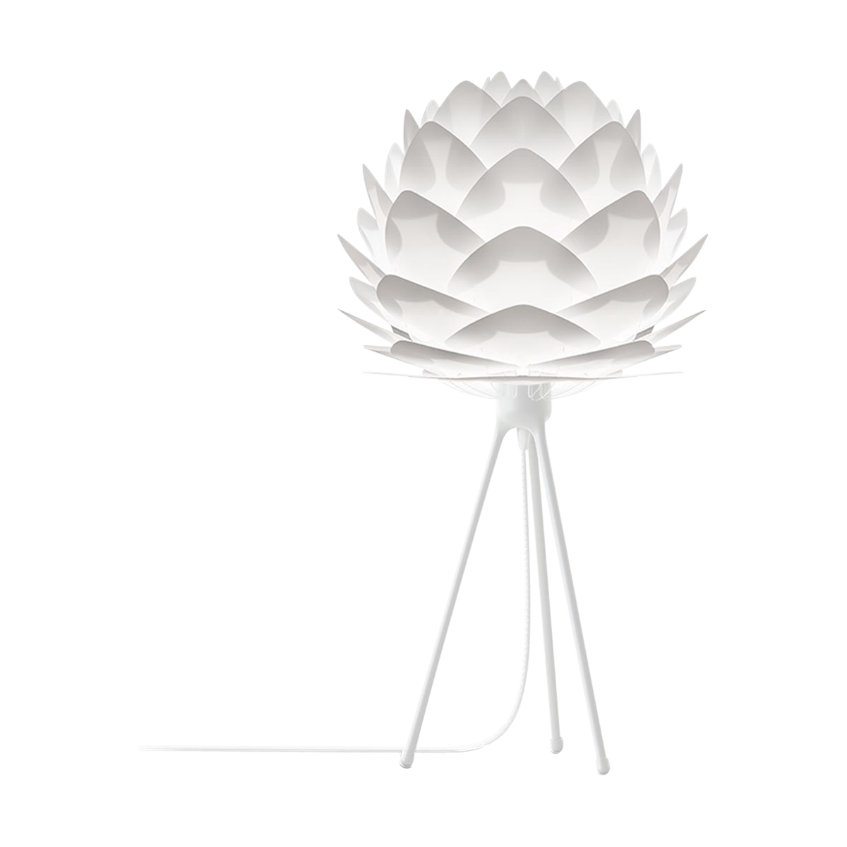 Silvia Mini tafellamp white - met tripod wit - Ø 32 cm