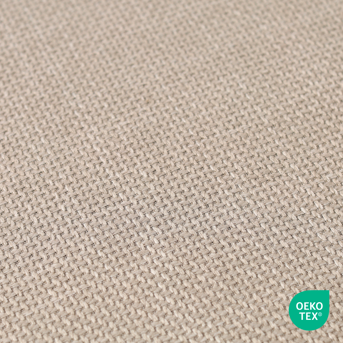 zachtbeige gestoffeerde zitkussen fem