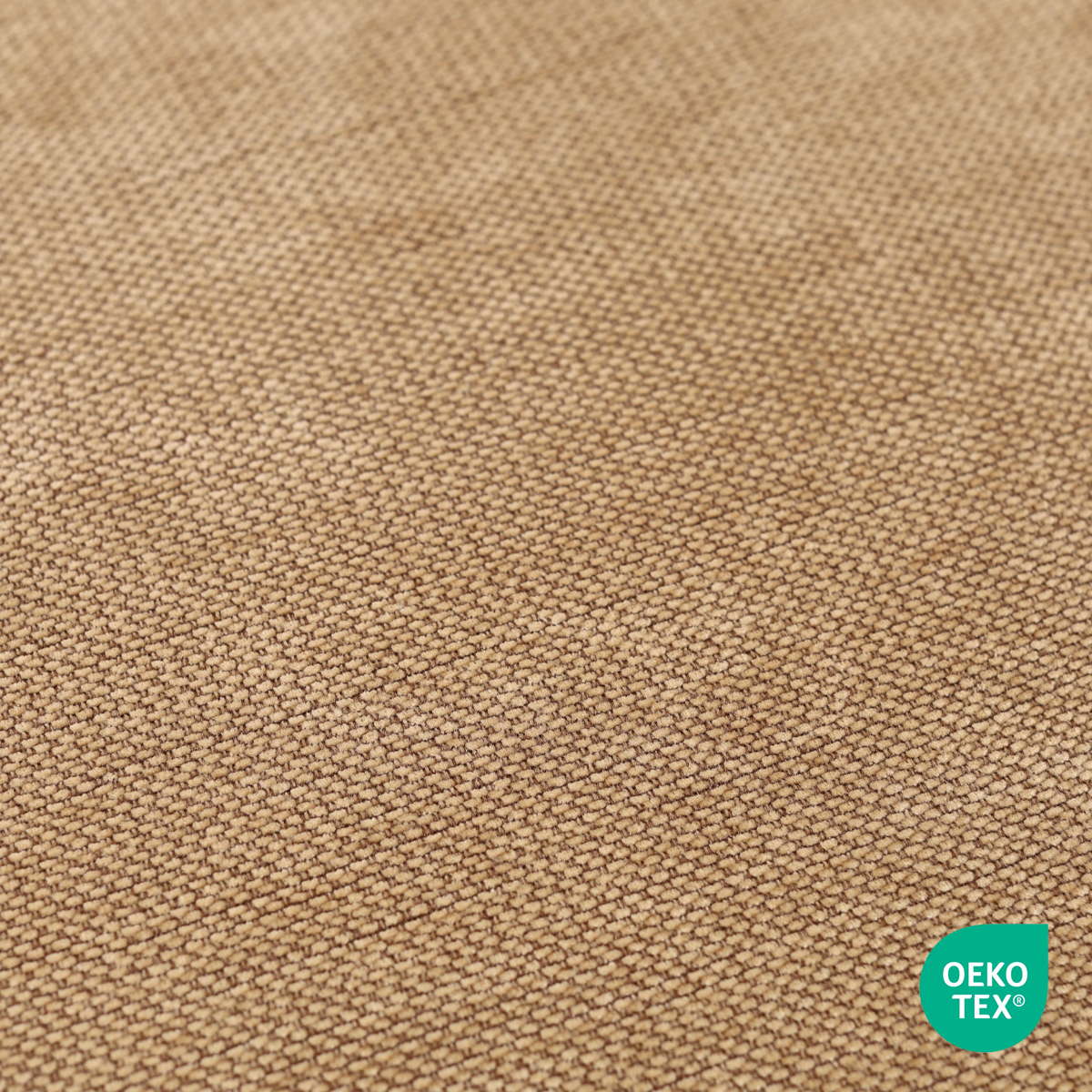 nougatbruin gestoffeerde zitkussen fem