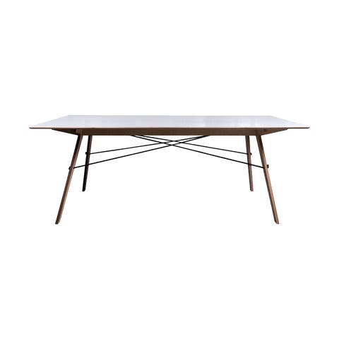 White tafel medium - L190 x B90 x H72 cm