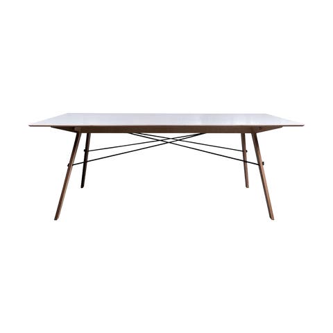 White tafel klein - L150 x B90 x H72 cm - Wit