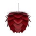 Aluvia Medium hanglamp ruby red - met koordset zwart - Ø 59 cm