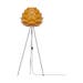 Aluvia Medium vloerlamp saffron yellow - met tripod zwart - Ø 59 cm