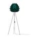 Aluvia Medium vloerlamp forest green - met tripod zwart - Ø 59 cm