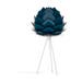 Aluvia Mini tafellamp petrol blue - met tripod wit - Ø 40 cm