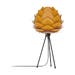 Aluvia Mini tafellamp saffron yellow - met tripod zwart - Ø 40 cm