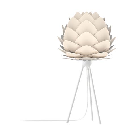 Aluvia Mini tafellamp pearl white - met tripod wit - Ø 40 cm