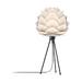Aluvia Mini tafellamp pearl white - met tripod zwart - Ø 40 cm