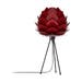 Aluvia Mini tafellamp ruby red - met tripod zwart - Ø 40 cm