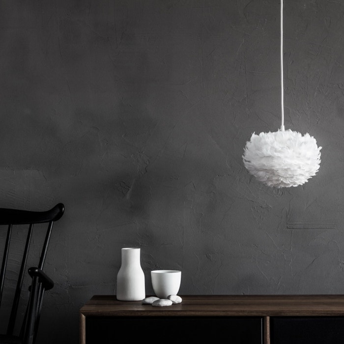 Eos Micro hanglamp white - met koordset wit - Ø 22 cm - witte