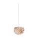 Eos Micro hanglamp light brown - met koordset wit - Ø 22 cm