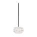 Eos Micro hanglamp white - met koordset zwart - Ø 22 cm