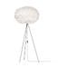 Eos X-large vloerlamp white - met tripod zwart - Ø 75 cm