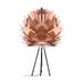 Silvia Medium tafellamp copper - met tripod zwart - Ø 50 cm