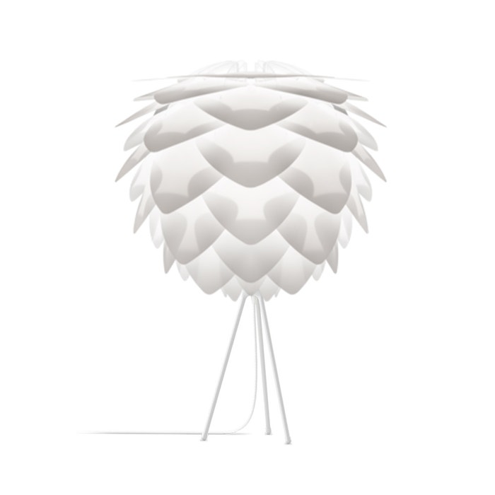 Silvia Medium tafellamp white - met tripod wit - Ø 50 cm 