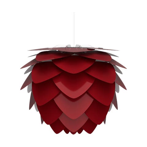 Aluvia Medium hanglamp ruby red - met koordset wit - Ø 59 cm