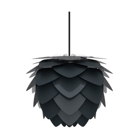 Aluvia Mini hanglamp anthracite grey - met koordset zwart - Ø 40 cm