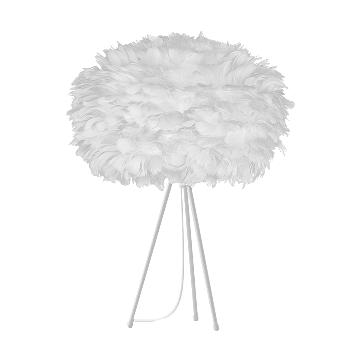 Eos Medium tafellamp white - met tripod wit - Ø 45 cm