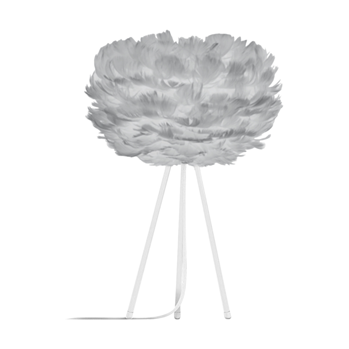 Eos Mini tafellamp light grey - met tripod wit - Ø 35 cm