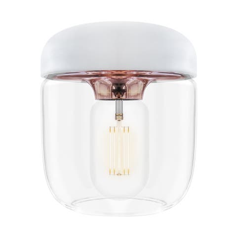 Acorn lampenkap wit met copper - Ø 14 cm