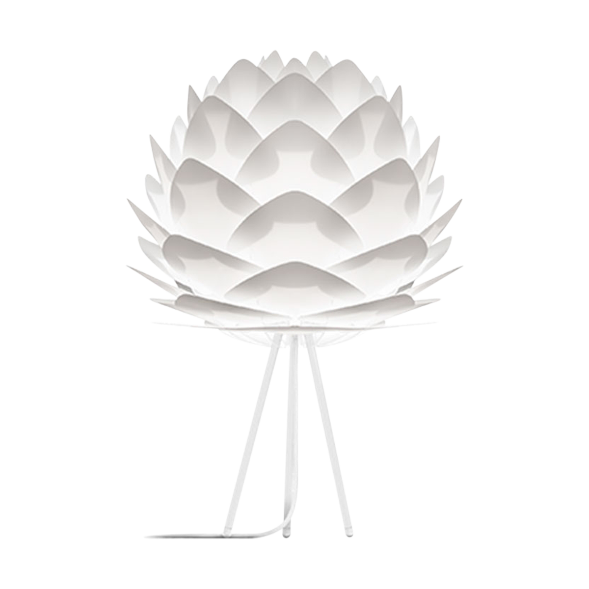 Silvia Medium tafellamp white - met tripod wit - Ø 50 cm