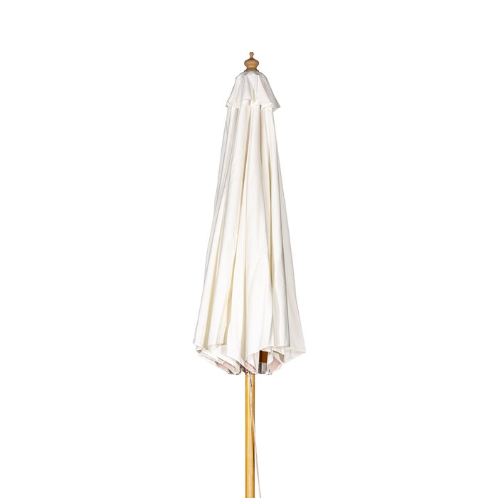 Sonn parasol wit - Ø 3 meter  - grote - tuin - staande - kopen - 3 meter - hout