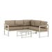 Maren 2 delige tuin loungeset beige - met zitkussens