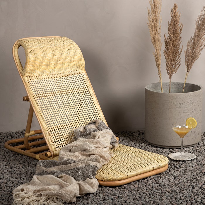 Helena rotan ligbed naturel - ligstoel - tuin - voor buiten