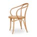 Venice No. 9 houten eetkamerstoel met armleuningen naturel