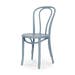 Vienna Thonet No. 18 houten bistrostoel blauw