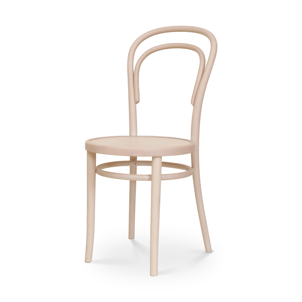 Vienna Thonet No. 14 houten bistrostoel whitewash