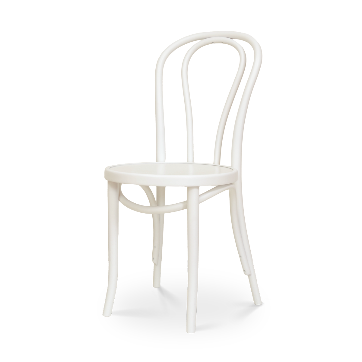 Vienna Thonet No 18 Houten Stoel Wit Gewoonstijl