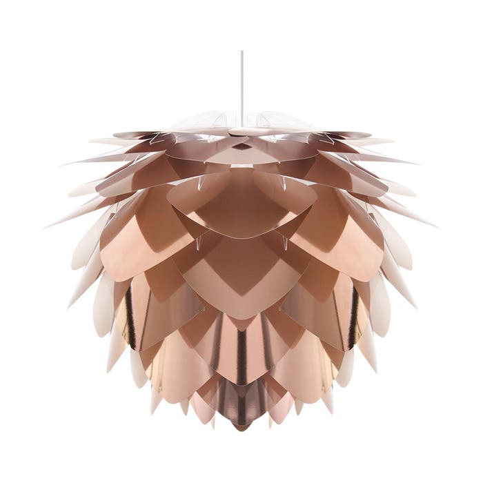 Silvia Medium hanglamp copper - met koordset wit - Ø 50 cm