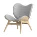 A Conversation Piece houten fauteuil silver grey