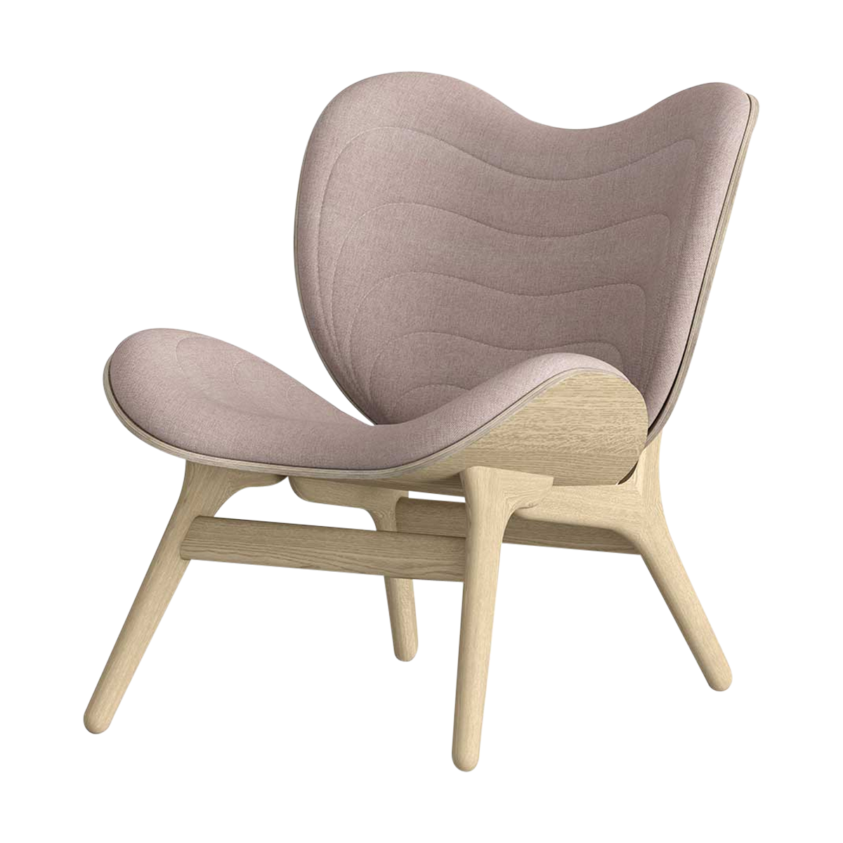 A Conversation Piece houten fauteuil dusty rose