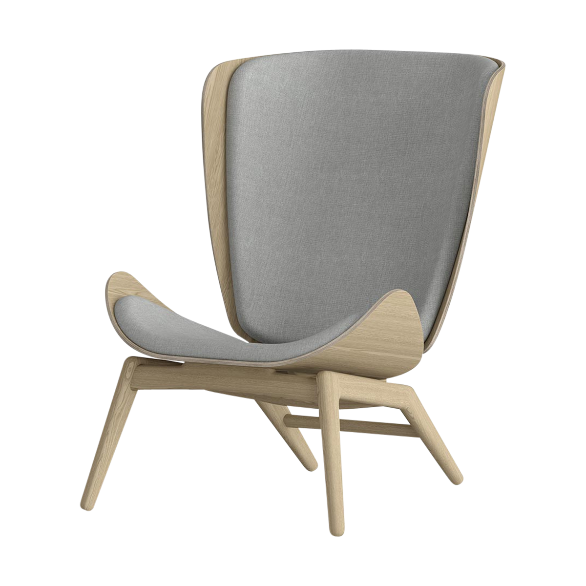 The Reader houten fauteuil silver grey