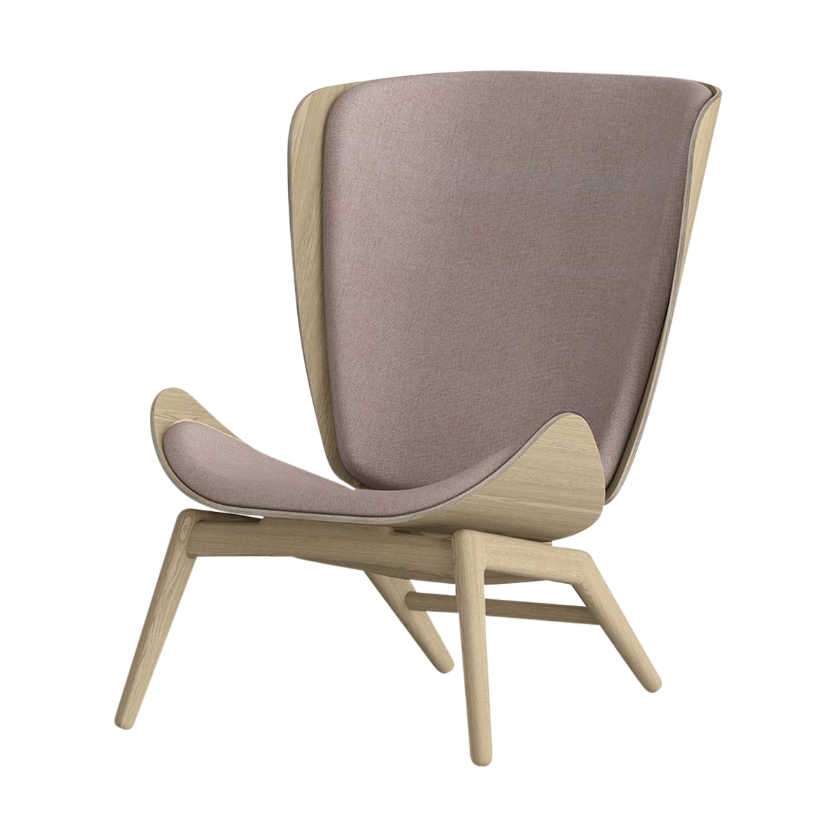 The Reader houten fauteuil dusty rose