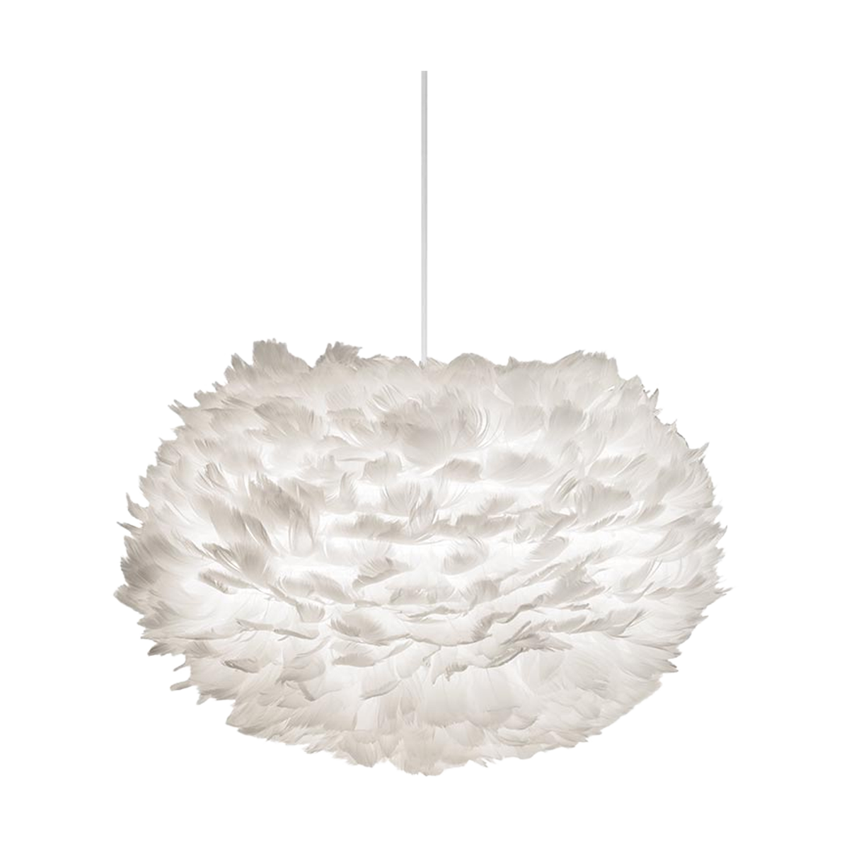 Eos Medium hanglamp white - met koordset wit - Ø 45 cm