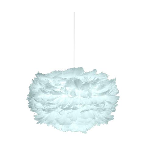 Eos Mini hanglamp light blue - met koordset wit - Ø 35 cm