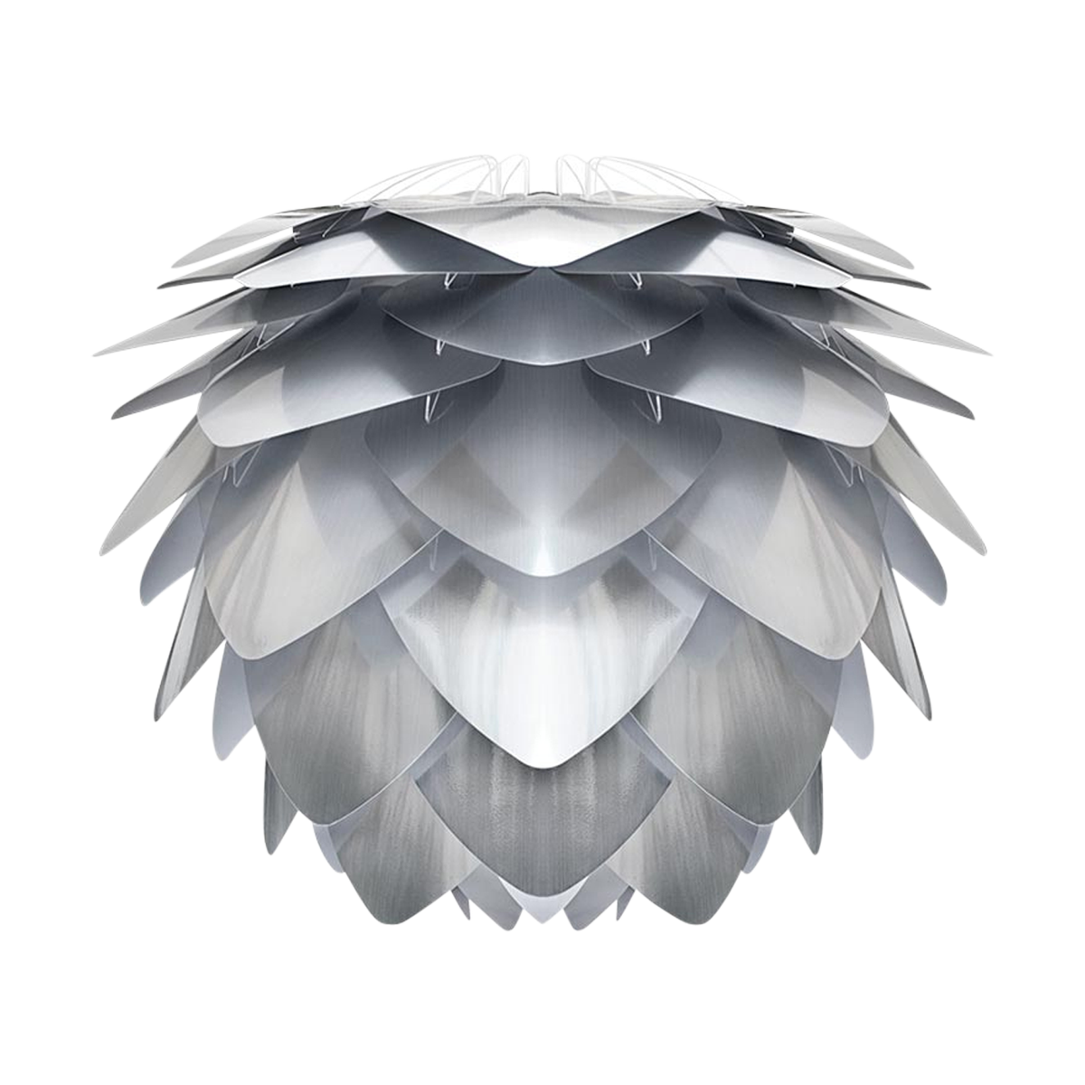 Silvia Mini lampenkap brushed steel - Ø 32 cm