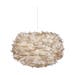 Eos Medium hanglamp light brown - met koordset wit - Ø 45 cm