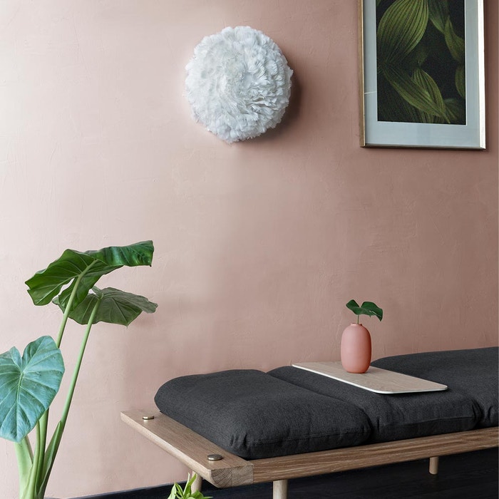 Eos Up Medium wandlamp white - Ø 40 cm - witte verenlamp