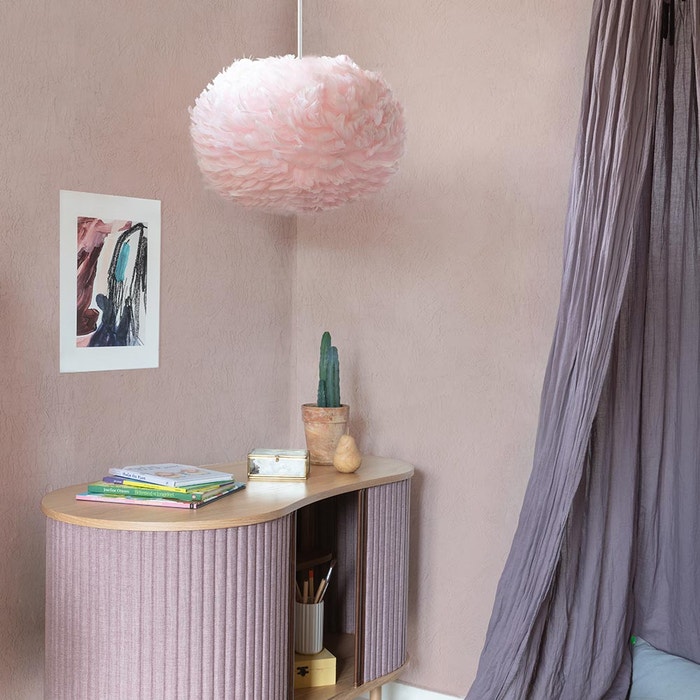 Eos Medium lampenkap light rose - Ø 45 cm - pink - verenlamp