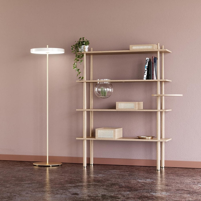 Asteria Floor vloerlamp pearl white - 150 cm - witte - staande lamp
