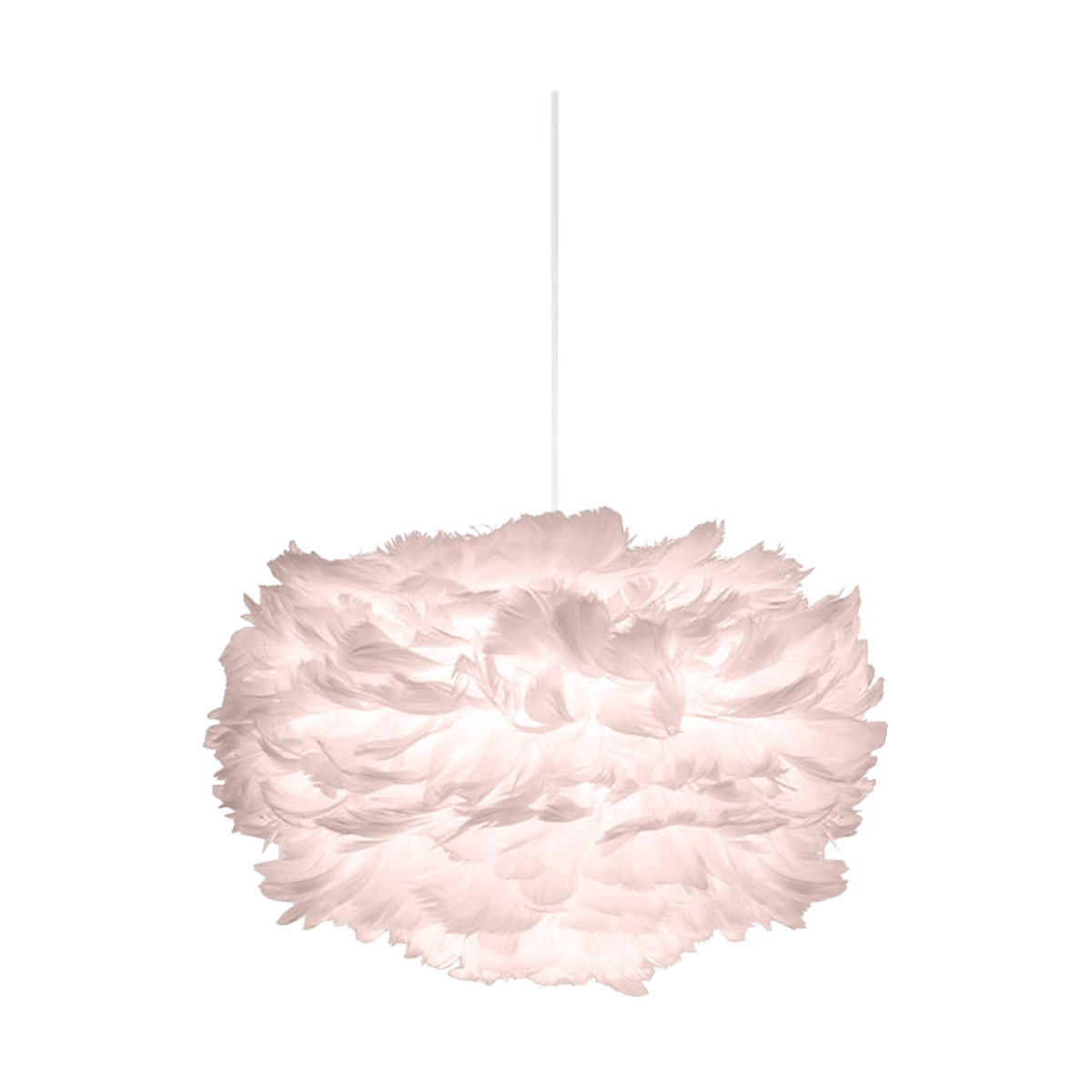 Eos Mini hanglamp light rose - met koordset wit - Ø 35 cm