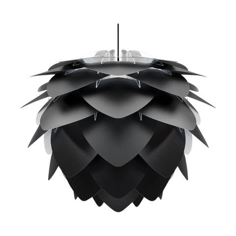 Silvia Medium hanglamp black - met koordset zwart - Ø 50 cm