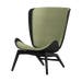 The Reader zwart houten fauteuil spring green